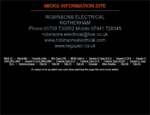 Tablet Screenshot of mickrobinson.org